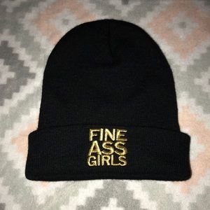 Fine ass girls Black beanie
